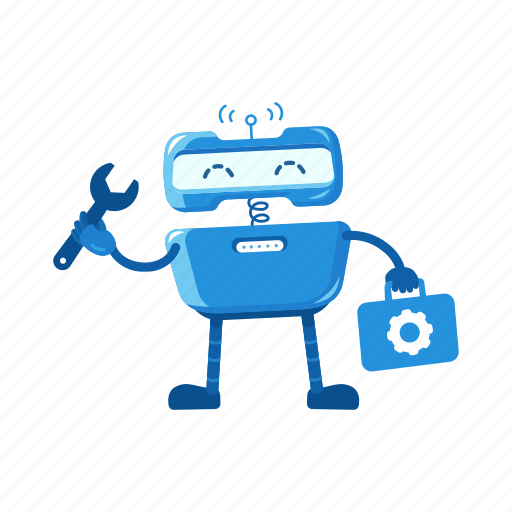 Robot, support, robotic, future, service-center, repair, wrench icon - Download on Iconfinder