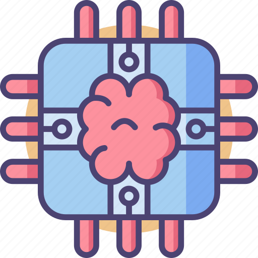 Brain, brain chip, brain power, chip icon - Download on Iconfinder