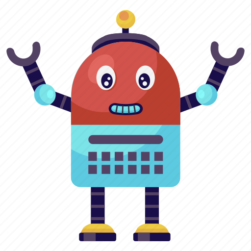 Artificial intelligence, bionic man, humanoid, keyboard robot, mechanical robot, typing robot icon - Download on Iconfinder