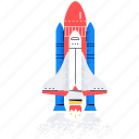 shuttle, spaceship, takeoff, launch