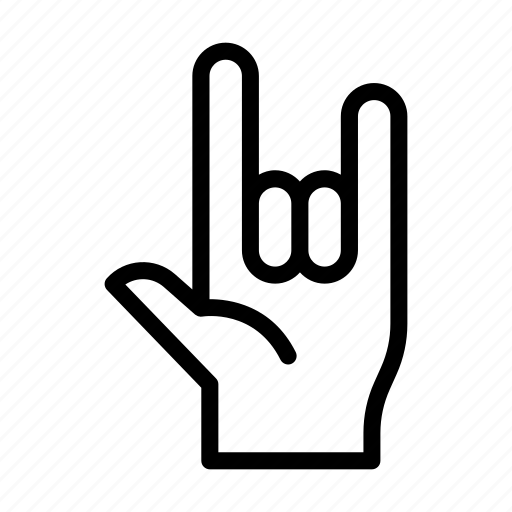 Gesture, hand, maloik, rock, sign icon - Download on Iconfinder
