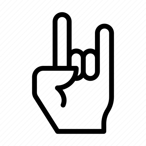 Gesture, hand, maloik, rockandroll, sign icon - Download on Iconfinder