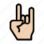 gesture, hand, maloik, rockandroll, sign 