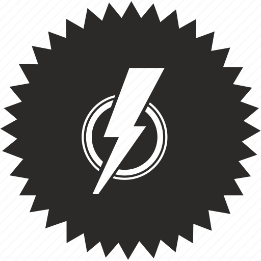 Electro, guitar, label, music, rock, shock icon - Download on Iconfinder