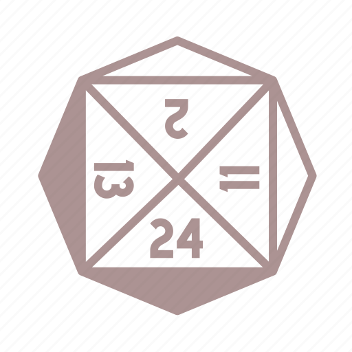 D24, dice, roleplay, tabletop icon - Download on Iconfinder