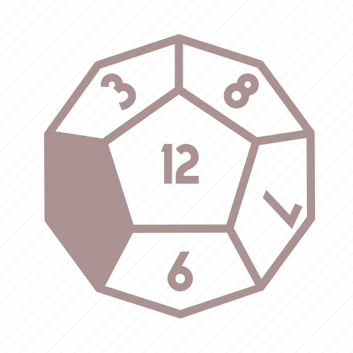 D12, dice, roleplay, tabletop icon - Download on Iconfinder