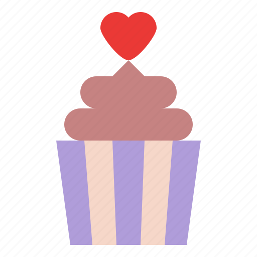Cupcake, romance, sweet, valentine icon - Download on Iconfinder