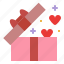 box, gift, heart, romance 