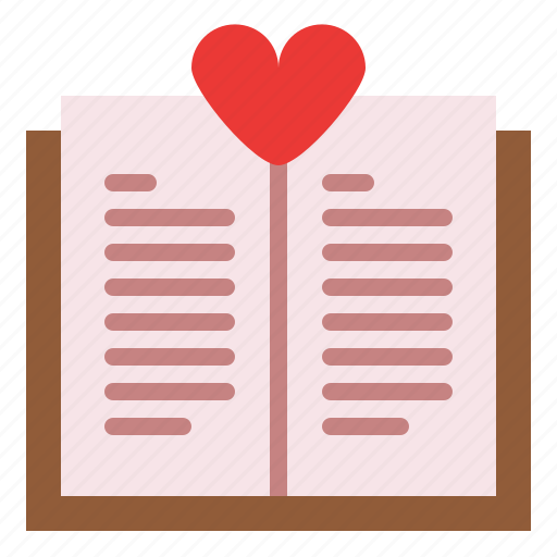Book, novel, romance, romantic icon - Download on Iconfinder