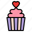 cupcake, romance, sweet, valentine 