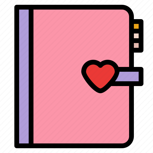 Diary, love, romance, story icon - Download on Iconfinder