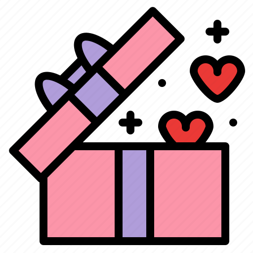 Box, gift, heart, romance icon - Download on Iconfinder