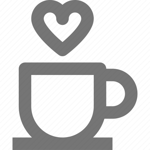 Coffee, heart, beverage, love, tea, cup, hot icon - Download on Iconfinder