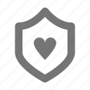 heart, shield, love, security, protect, safe, secure