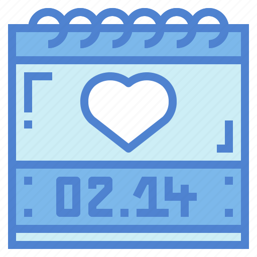 Calendar, day, heart, valentine icon - Download on Iconfinder