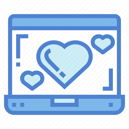 Computer, heart, laptop, screen icon - Download on Iconfinder