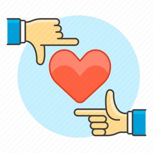 Target, heart, hand, frame, crush, attraction, love icon - Download on Iconfinder