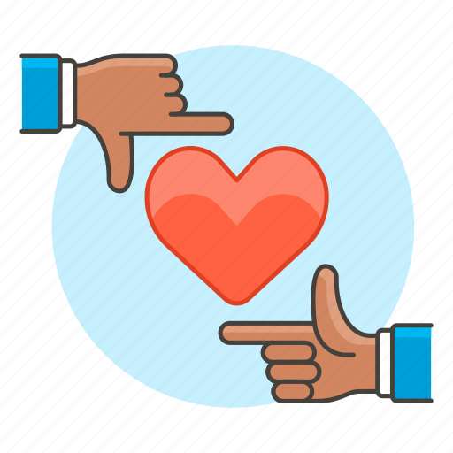 Heart, hand, crush, target, frame, romance, attraction icon - Download on Iconfinder
