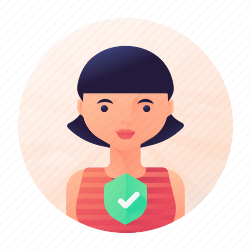 Approve, confirm, dating, woman icon - Download on Iconfinder