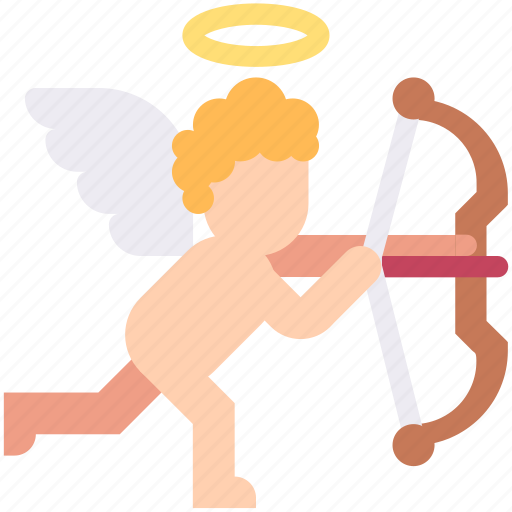 Angel, arrow, bow, cupid, halo, romance icon - Download on Iconfinder