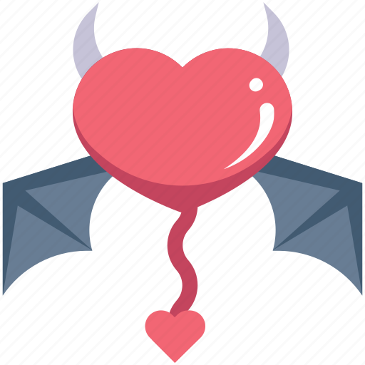Devil, heart, love, relationship, romance, romantic, wing icon - Download on Iconfinder