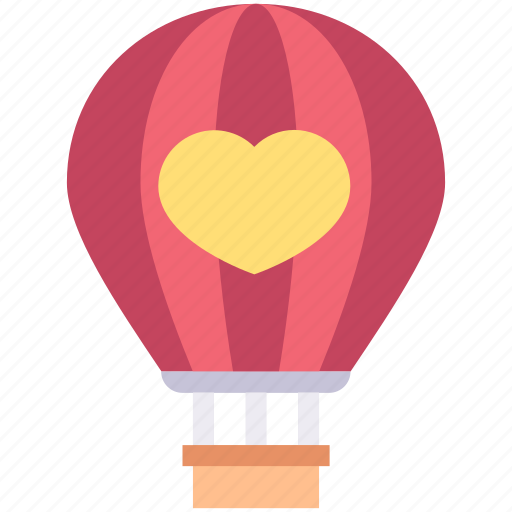 Air, balloon, heart, hot, transport, transportation icon - Download on Iconfinder