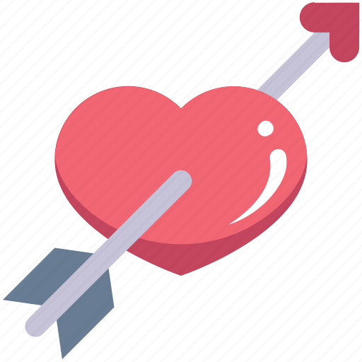 Arrow, date, heart, love, romance, romantic icon - Download on Iconfinder
