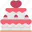 cake, food, hearts, pastry, romantic, sweets, wedding 