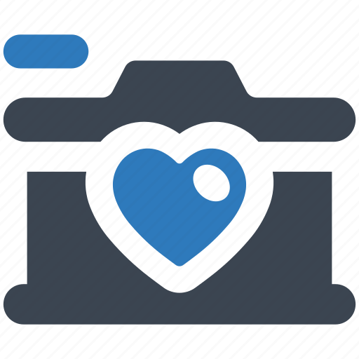 Photo, camera, wedding, photographer, photography, heart, picture icon - Download on Iconfinder