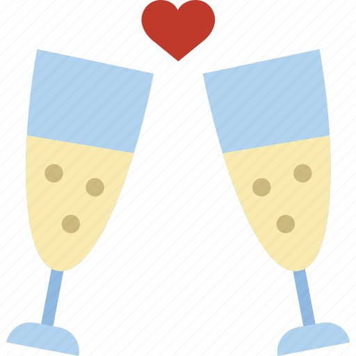 Champagne, glasses, lifestyle, love, romance icon - Download on Iconfinder