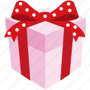 box, gift, pink, present, romantic, valentine