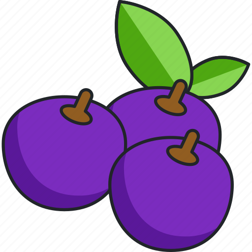 Blueberries, blueberry, fruit, food icon - Download on Iconfinder