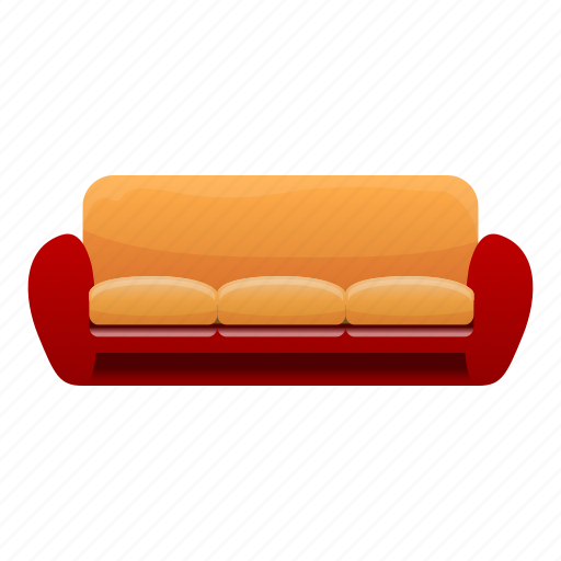 Decoration, furniture, red, sofa, yellow icon - Download on Iconfinder