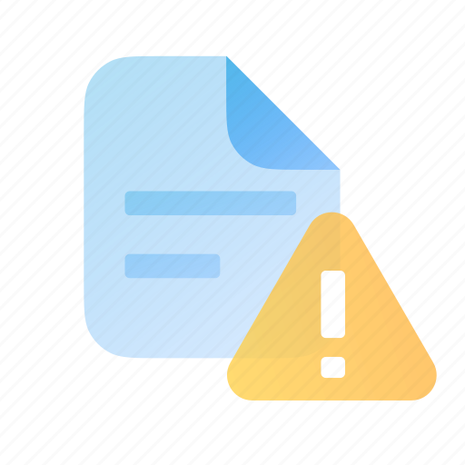Document, file, error, attention icon - Download on Iconfinder