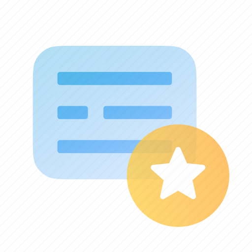List, window, card, data, file, document, star icon - Download on Iconfinder