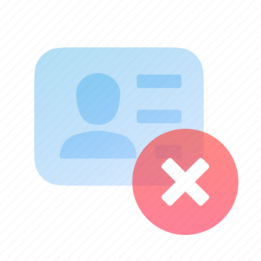 Profile, user, id, account, delete, remove icon - Download on Iconfinder