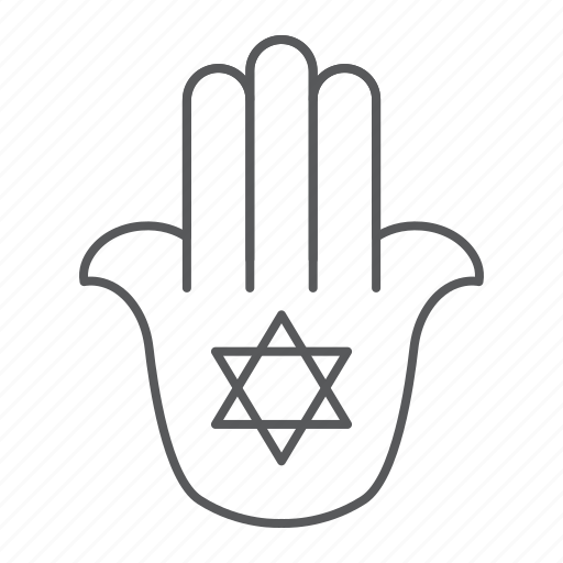 Jewish, hamsa, hamesh, hand, david, star, hanukkah icon - Download on Iconfinder