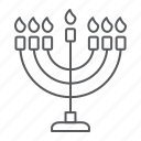 menorah, hanukkah, candlestick, traditional, light