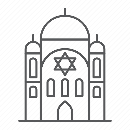 Synagogue, hanukkah, architecture, building, david, star icon - Download on Iconfinder