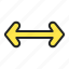 arrow, arrows, directional, expand, horizontal, indicator, maximize 