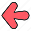 arrow, arrows, directional, indicator, left 