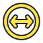 arrow, arrows, directional, horizontal, indicator, interface, resize 