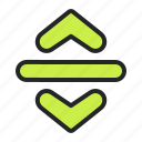arrow, arrows, directional, indicator, resize, size, vertical