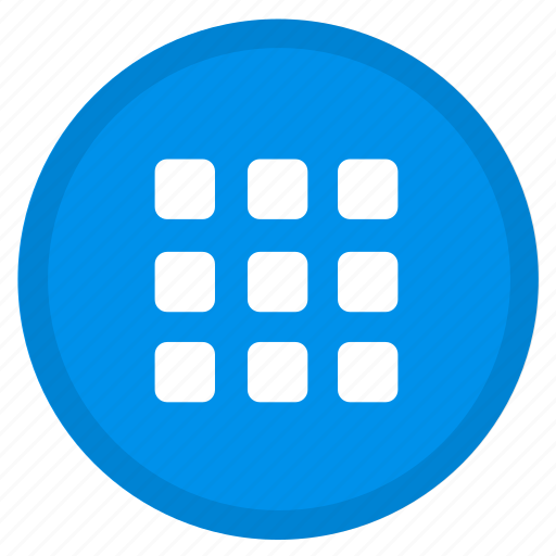 Apps, grid, list, menu, round icon - Download on Iconfinder