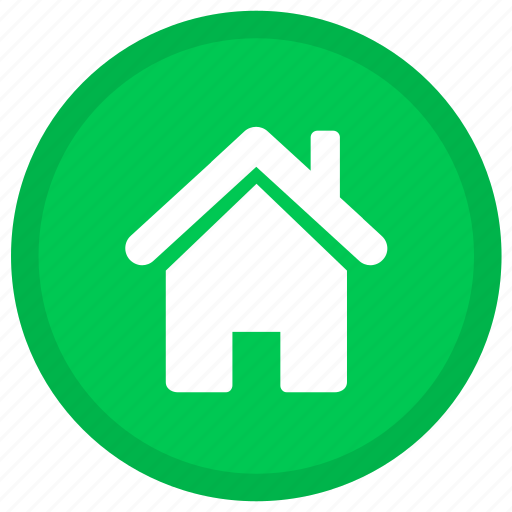 Home, building, homepage, house, office, round icon - Download on Iconfinder