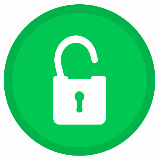 Lock, password, protection, safe, security, unlock, round icon - Download on Iconfinder