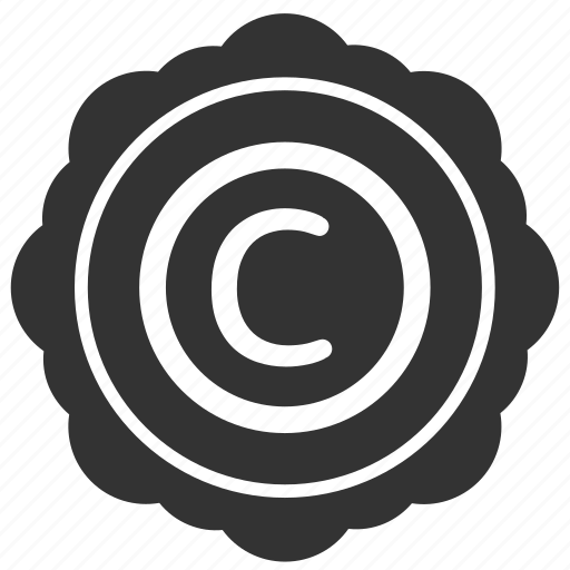 Author, copyright, label, round, sticker icon - Download on Iconfinder