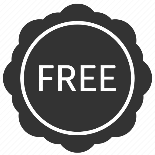 Advertisment, free, freeware, label, round, sticker icon - Download on Iconfinder