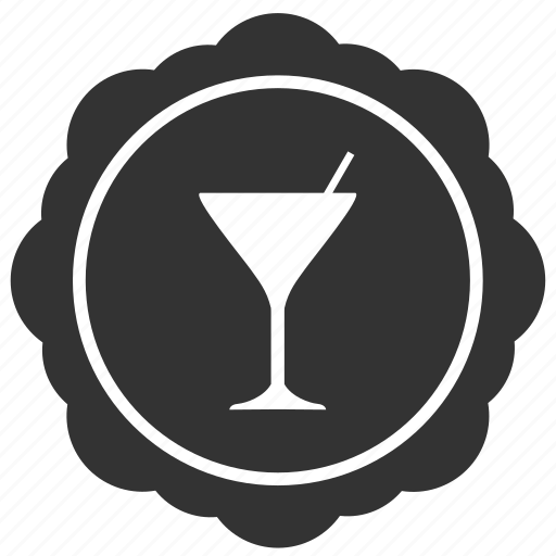 Bocal, label, martini, round, sticker icon - Download on Iconfinder