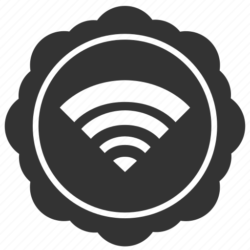 Label, round, sticker, wifi icon - Download on Iconfinder